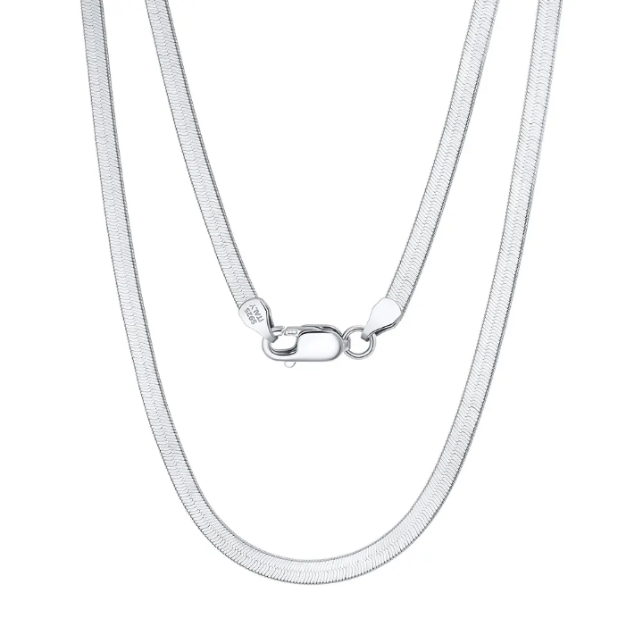 Silver Herringbone Chain