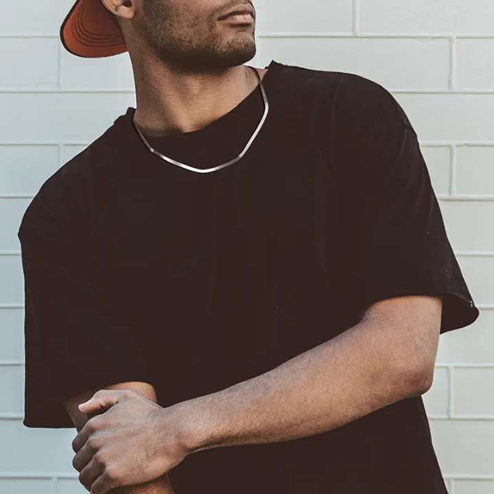 Silver Herringbone Chain