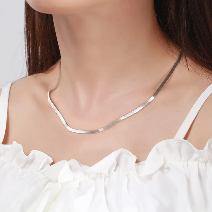 Silver Herringbone Chain