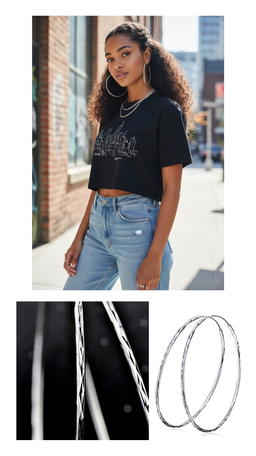 Sterling Silver Hoop Earrings